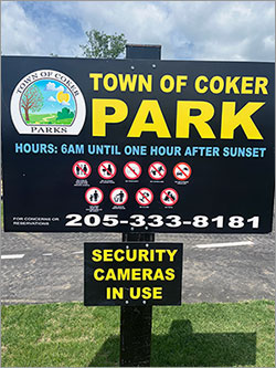 Town of Coker Park Hours